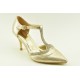 Bridal pumps with decorative faux crystals by Veneti 015-27