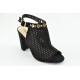 High heeled suede sandals 9172