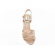 Ankle strap sandals with decorative rhainstones 6826