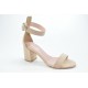 Women's suede ankle strap sandals by Veneti 82369