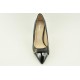 High heel pumps in black colour by Veneti
