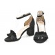 Women's suede ankle strap sandals by Veneti 82491