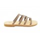 Women's leather sandals by Romance 20-13 d.beige