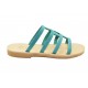 Women's leather sandals by Romance  20-13 turquoise