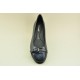 Women's leather anatomic moccasins by Veneti A8897-46 BLACK