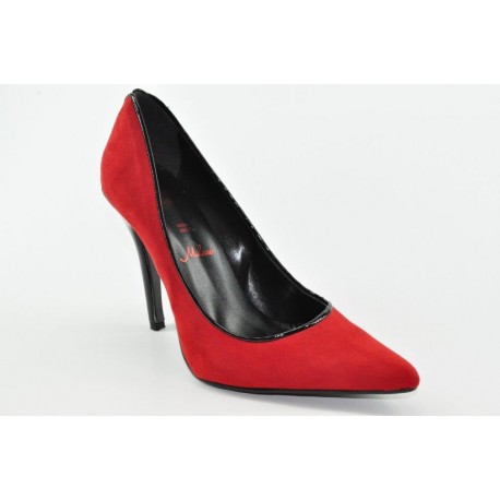 High heeled women's pumps by Veneti 89092 SUEDE